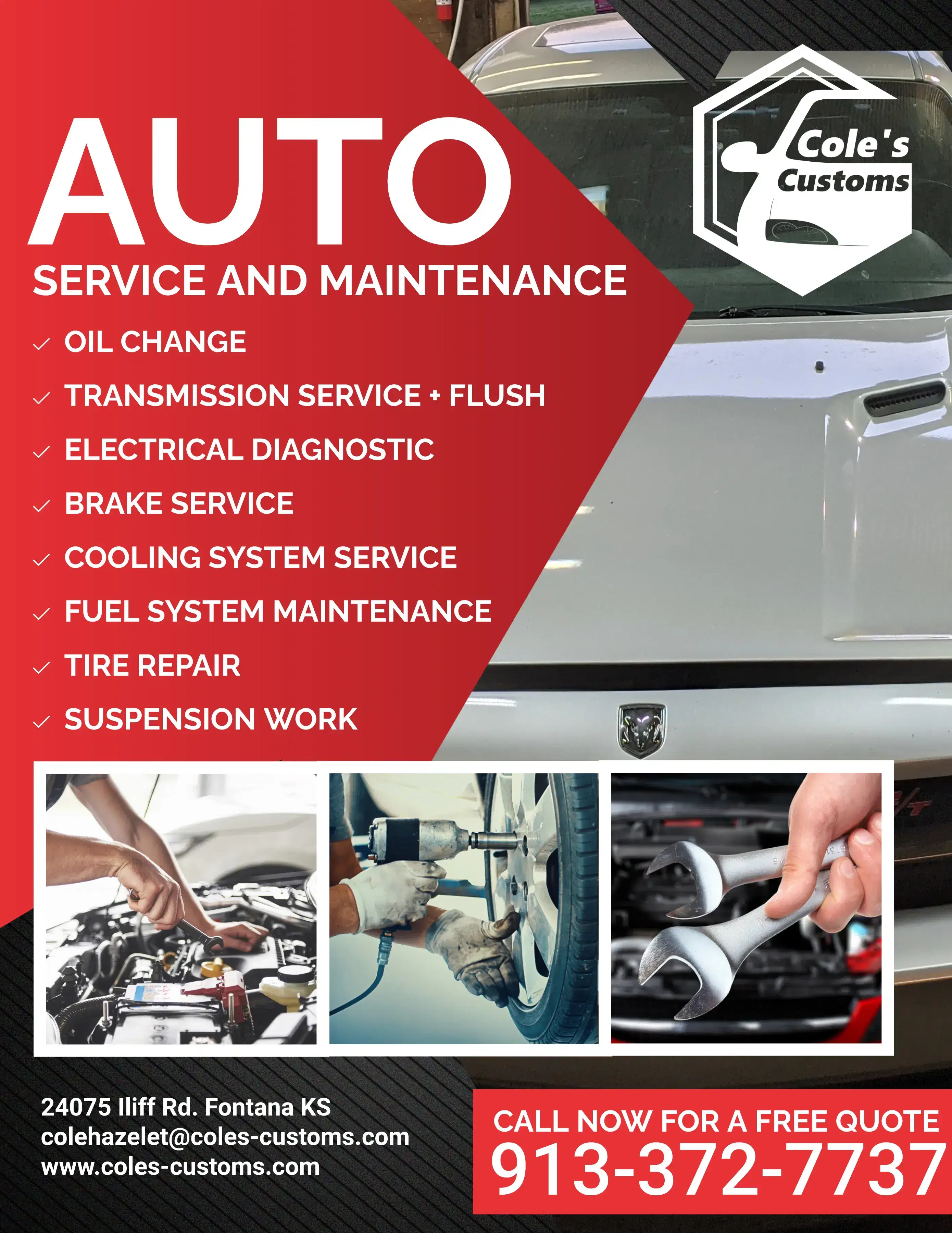 Auto-Service-and-Maintenance, Repair tire near me, new tires for cheap, local mechanic, oil and tire change near me, oil change discount tire, tire and brake shop near me, auto service and tire, automotive repair, automotive maintenance, oil change, Brake Services | cole's Customs